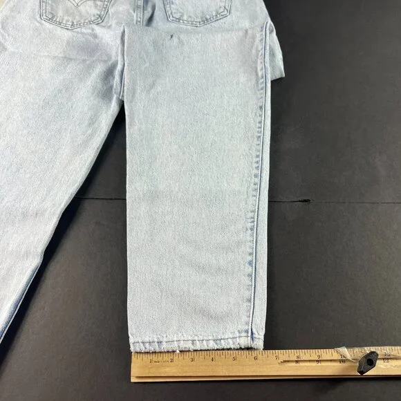 VTG 90s Levi's Silver Tab Jean Men 33x32 Baggy Blue Faded Cotton Denim Tag 33x34